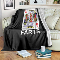 King of Farts Throw Blanket Funny Joke Inappropriate Fart Prank Gift - Wonder Print Shop