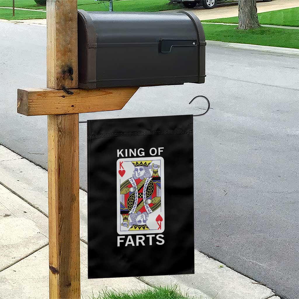 King of Farts Garden Flag Funny Joke Inappropriate Fart Prank Gift - Wonder Print Shop
