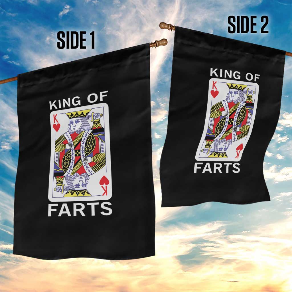 King of Farts Garden Flag Funny Joke Inappropriate Fart Prank Gift - Wonder Print Shop