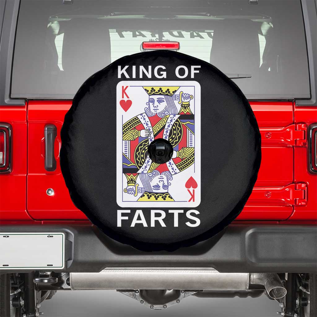 King of Farts Spare Tire Cover Funny Joke Inappropriate Fart Prank Gift - Wonder Print Shop