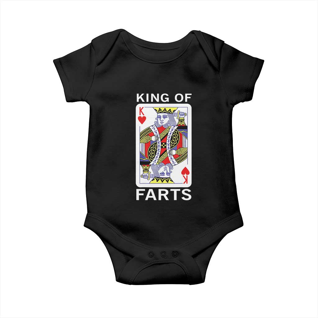 King of Farts Baby Onesie Funny Joke Inappropriate Fart Prank Gift - Wonder Print Shop