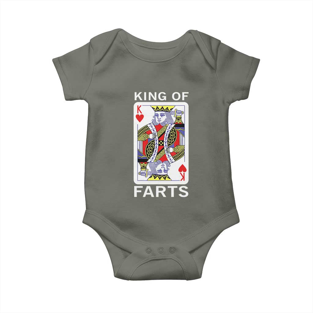 King of Farts Baby Onesie Funny Joke Inappropriate Fart Prank Gift - Wonder Print Shop