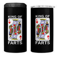 King of Farts 4 in 1 Can Cooler Tumbler Funny Joke Inappropriate Fart Prank Gift - Wonder Print Shop