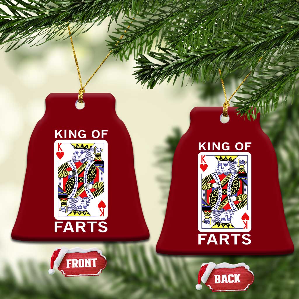 King of Farts Ceramic Ornament Funny Joke Inappropriate Fart Prank Gift - Wonder Print Shop