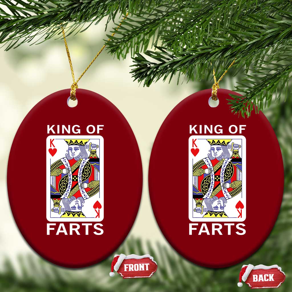 King of Farts Ceramic Ornament Funny Joke Inappropriate Fart Prank Gift - Wonder Print Shop