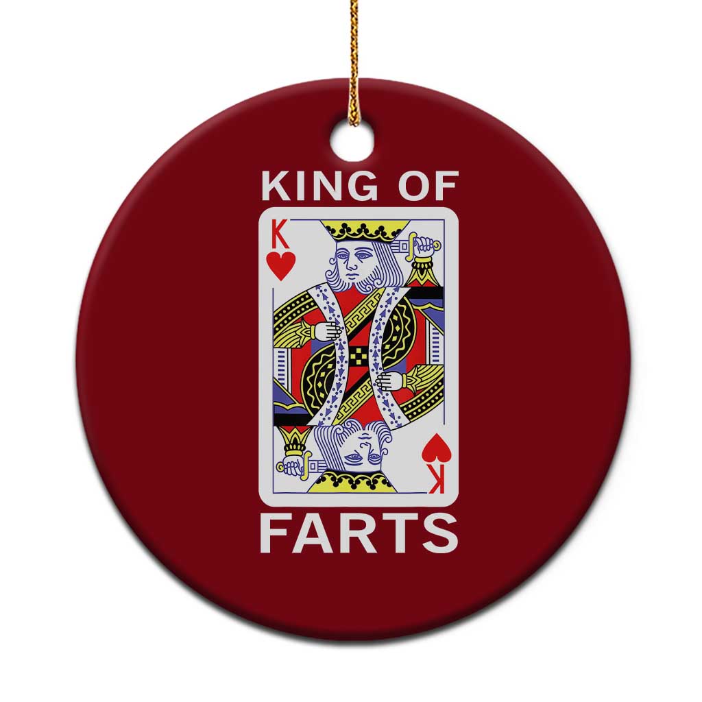 King of Farts Ceramic Ornament Funny Joke Inappropriate Fart Prank Gift - Wonder Print Shop