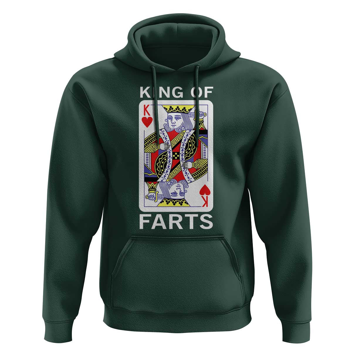 King of Farts Hoodie Funny Joke Inappropriate Fart Prank Gift - Wonder Print Shop