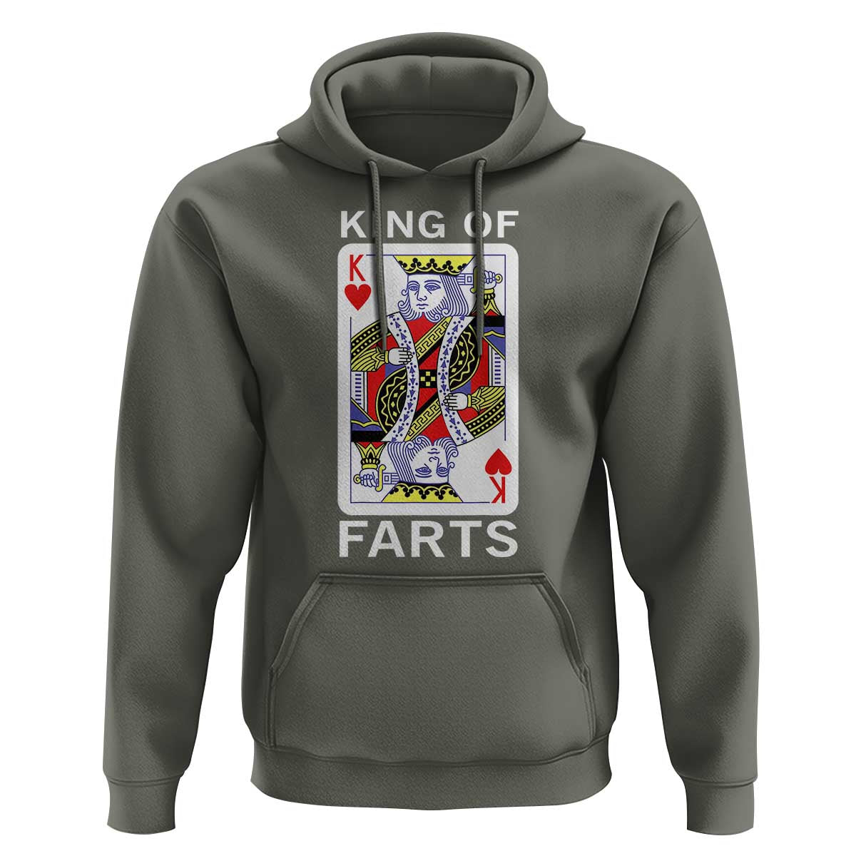 King of Farts Hoodie Funny Joke Inappropriate Fart Prank Gift - Wonder Print Shop