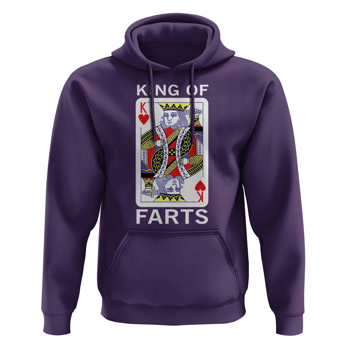 King of Farts Hoodie Funny Joke Inappropriate Fart Prank Gift - Wonder Print Shop