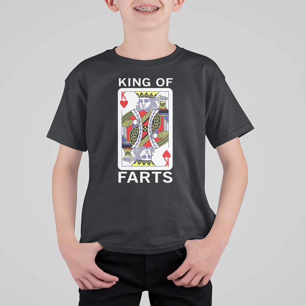 King of Farts T Shirt For Kid Funny Joke Inappropriate Fart Prank Gift - Wonder Print Shop