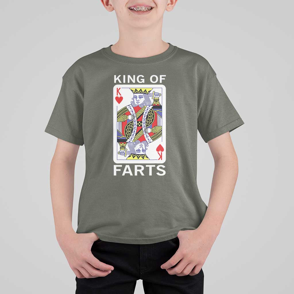 King of Farts T Shirt For Kid Funny Joke Inappropriate Fart Prank Gift - Wonder Print Shop