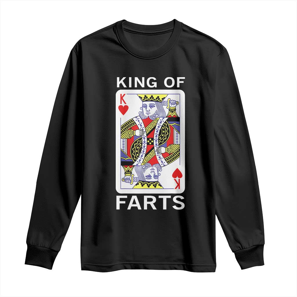 King of Farts Long Sleeve Shirt Funny Joke Inappropriate Fart Prank Gift - Wonder Print Shop