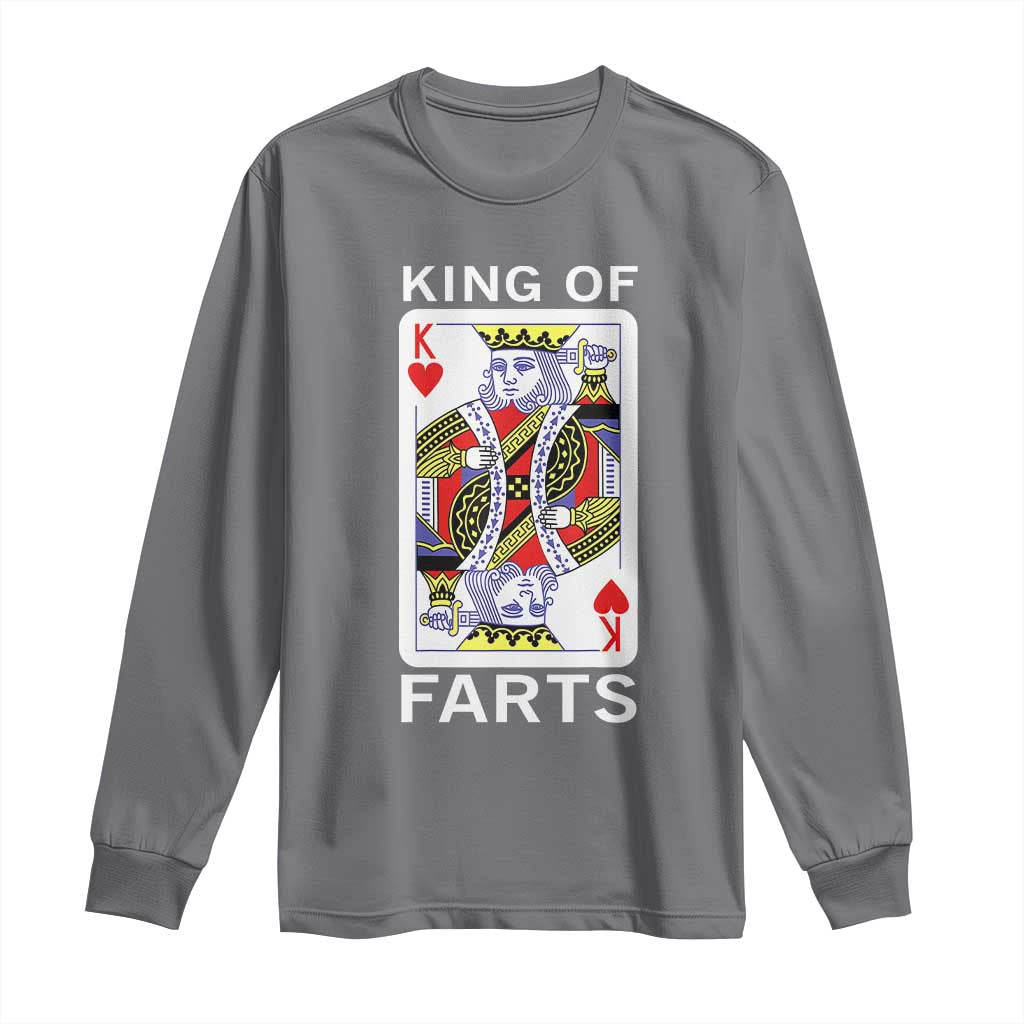 King of Farts Long Sleeve Shirt Funny Joke Inappropriate Fart Prank Gift - Wonder Print Shop