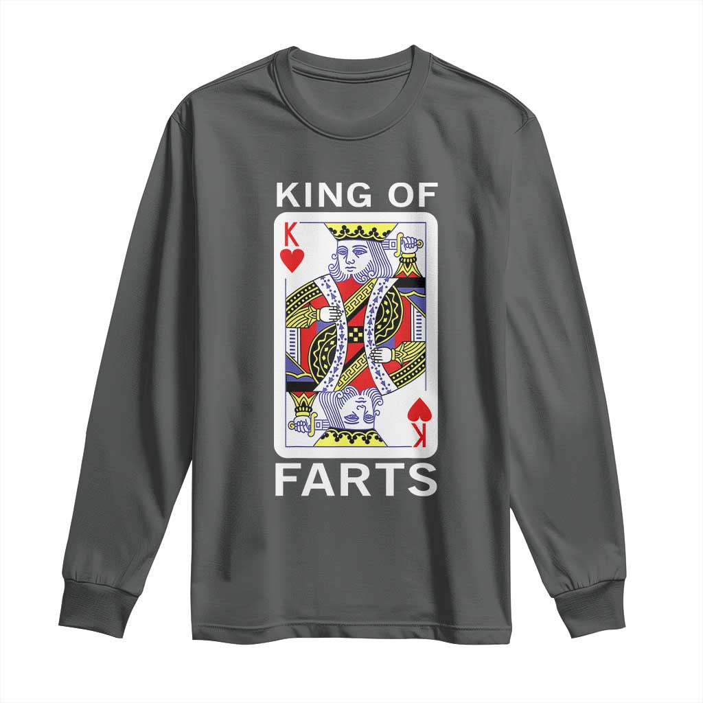 King of Farts Long Sleeve Shirt Funny Joke Inappropriate Fart Prank Gift - Wonder Print Shop