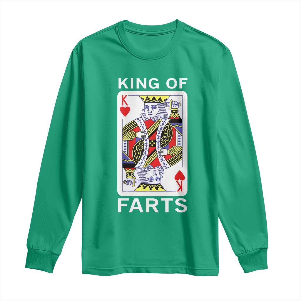 King of Farts Long Sleeve Shirt Funny Joke Inappropriate Fart Prank Gift - Wonder Print Shop