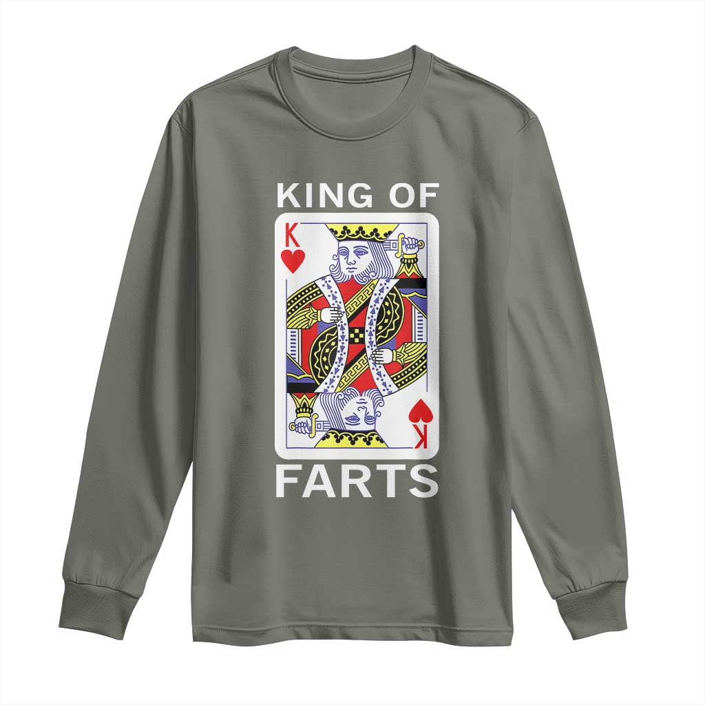King of Farts Long Sleeve Shirt Funny Joke Inappropriate Fart Prank Gift - Wonder Print Shop
