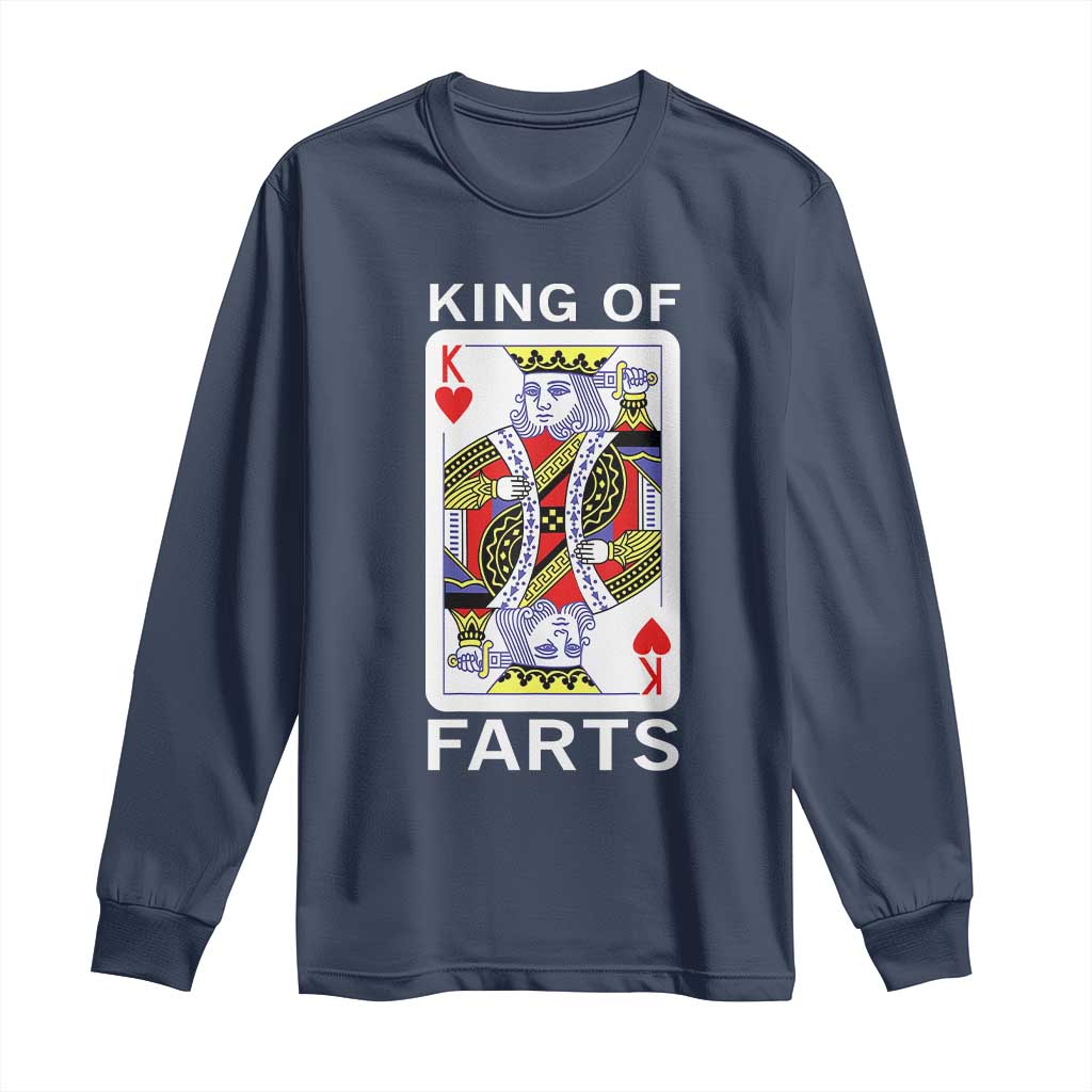 King of Farts Long Sleeve Shirt Funny Joke Inappropriate Fart Prank Gift - Wonder Print Shop