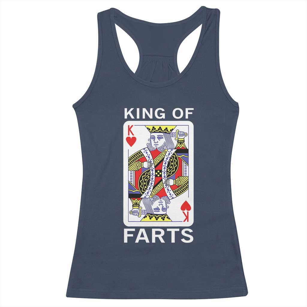 King of Farts Racerback Tank Top Funny Joke Inappropriate Fart Prank Gift - Wonder Print Shop