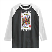 King of Farts Raglan Shirt Funny Joke Inappropriate Fart Prank Gift - Wonder Print Shop