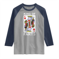 King of Farts Raglan Shirt Funny Joke Inappropriate Fart Prank Gift - Wonder Print Shop