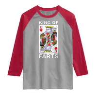 King of Farts Raglan Shirt Funny Joke Inappropriate Fart Prank Gift - Wonder Print Shop