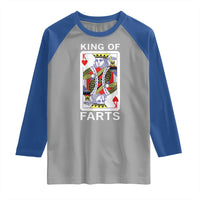 King of Farts Raglan Shirt Funny Joke Inappropriate Fart Prank Gift - Wonder Print Shop