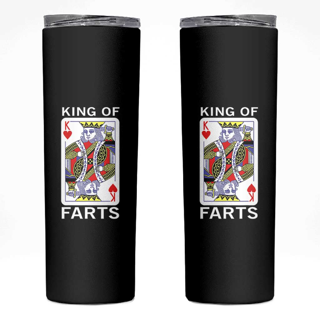 King of Farts Skinny Tumbler Funny Joke Inappropriate Fart Prank Gift - Wonder Print Shop