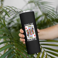 King of Farts Skinny Tumbler Funny Joke Inappropriate Fart Prank Gift - Wonder Print Shop