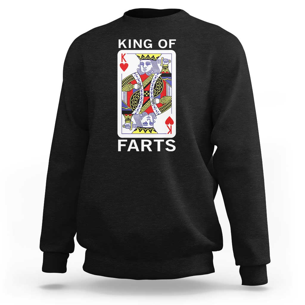King of Farts Sweatshirt Funny Joke Inappropriate Fart Prank Gift - Wonder Print Shop