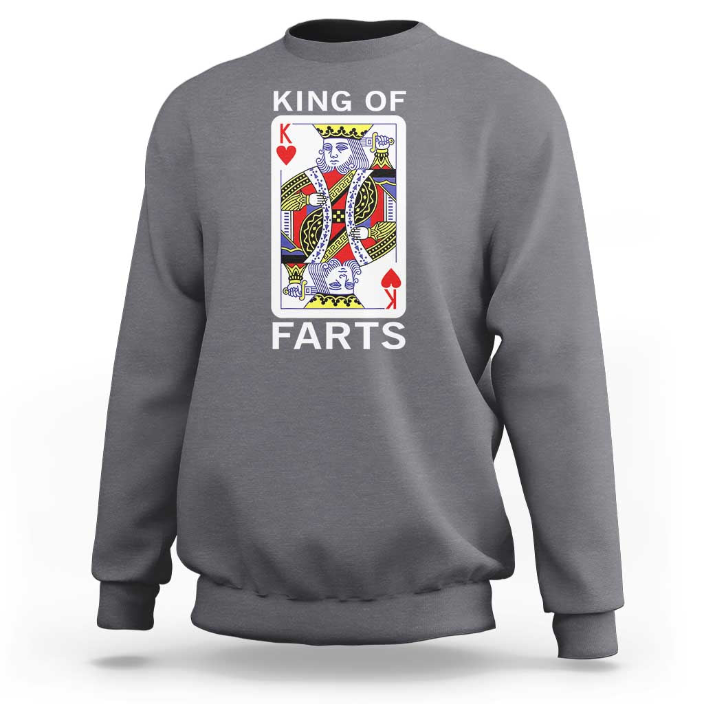 King of Farts Sweatshirt Funny Joke Inappropriate Fart Prank Gift - Wonder Print Shop