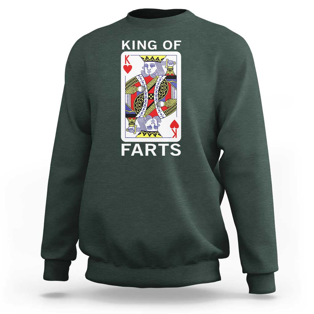 King of Farts Sweatshirt Funny Joke Inappropriate Fart Prank Gift - Wonder Print Shop