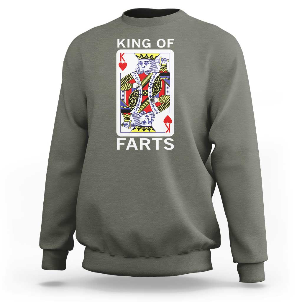 King of Farts Sweatshirt Funny Joke Inappropriate Fart Prank Gift - Wonder Print Shop