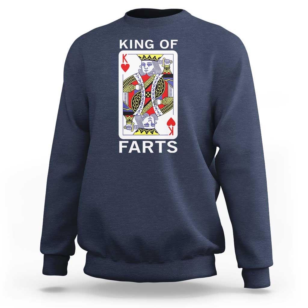 King of Farts Sweatshirt Funny Joke Inappropriate Fart Prank Gift - Wonder Print Shop