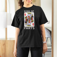 King of Farts T Shirt For Women Funny Joke Inappropriate Fart Prank Gift - Wonder Print Shop