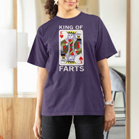 King of Farts T Shirt For Women Funny Joke Inappropriate Fart Prank Gift - Wonder Print Shop