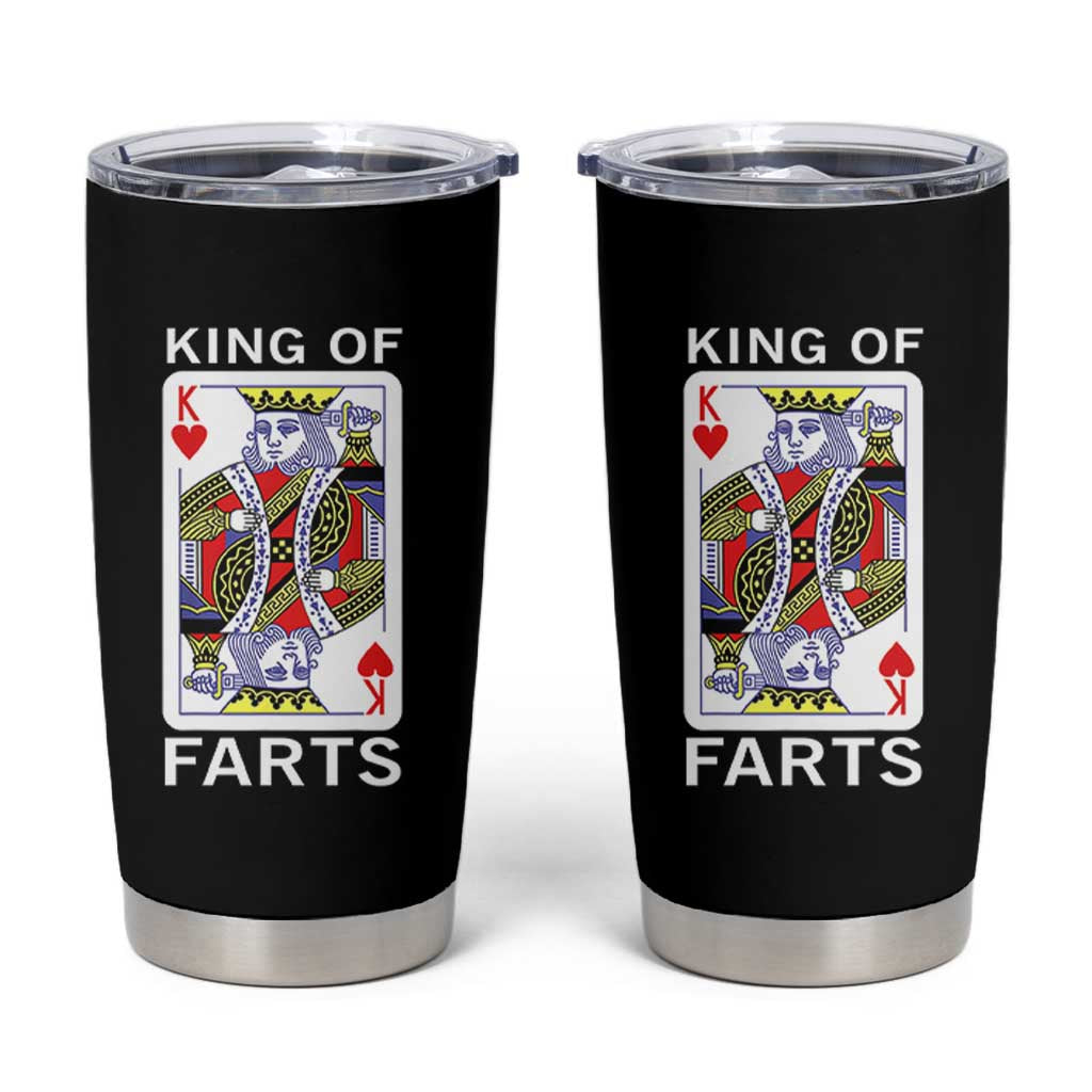 King of Farts Tumbler Cup Funny Joke Inappropriate Fart Prank Gift - Wonder Print Shop