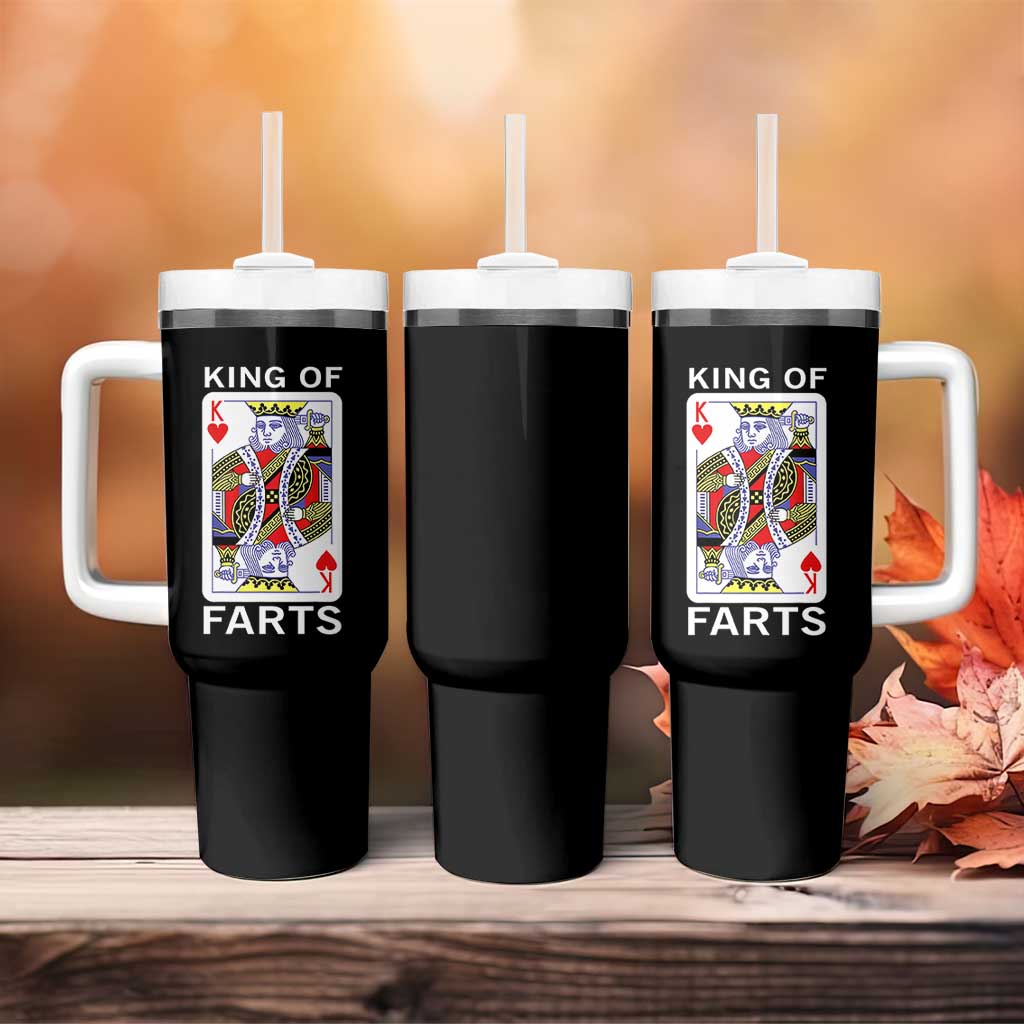 King of Farts Tumbler With Handle Funny Joke Inappropriate Fart Prank Gift - Wonder Print Shop
