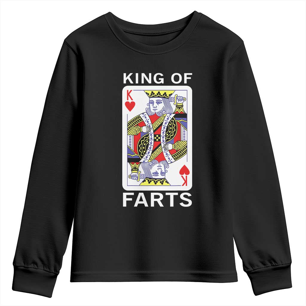 King of Farts Youth Sweatshirt Funny Joke Inappropriate Fart Prank Gift - Wonder Print Shop