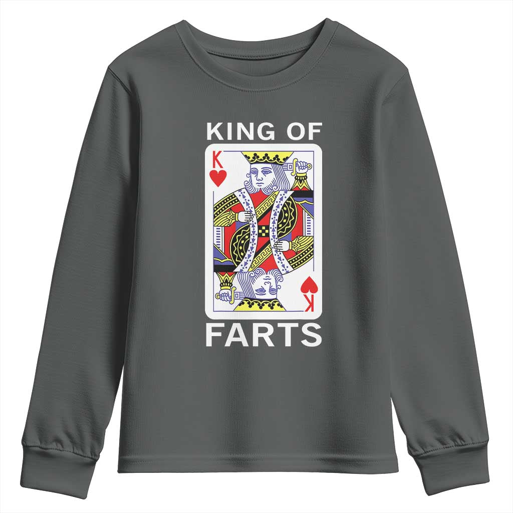 King of Farts Youth Sweatshirt Funny Joke Inappropriate Fart Prank Gift - Wonder Print Shop