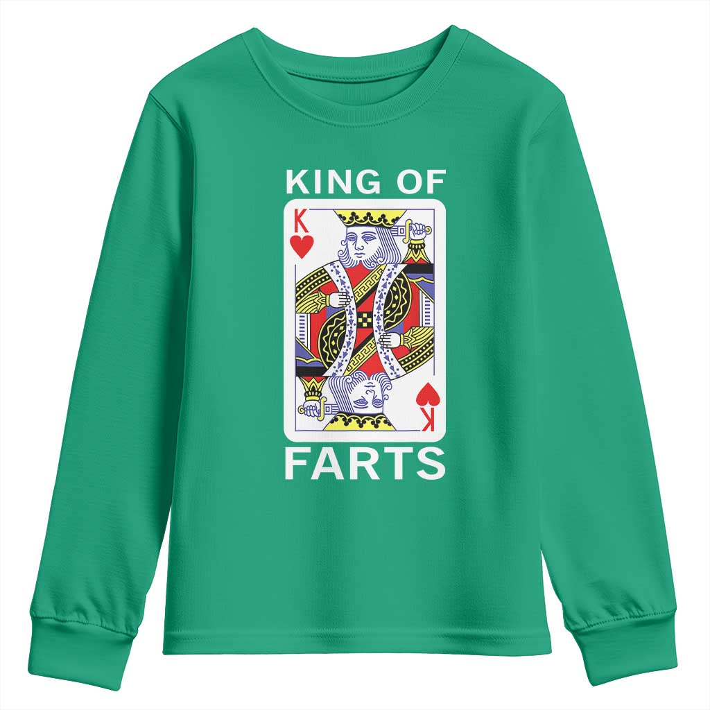 King of Farts Youth Sweatshirt Funny Joke Inappropriate Fart Prank Gift - Wonder Print Shop