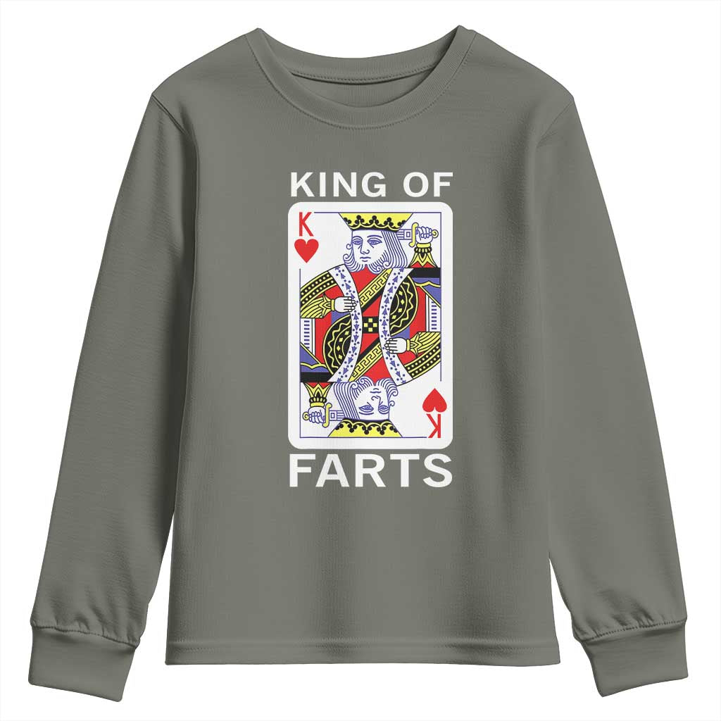 King of Farts Youth Sweatshirt Funny Joke Inappropriate Fart Prank Gift - Wonder Print Shop