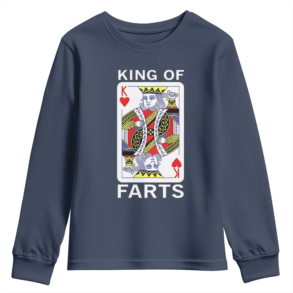 King of Farts Youth Sweatshirt Funny Joke Inappropriate Fart Prank Gift - Wonder Print Shop