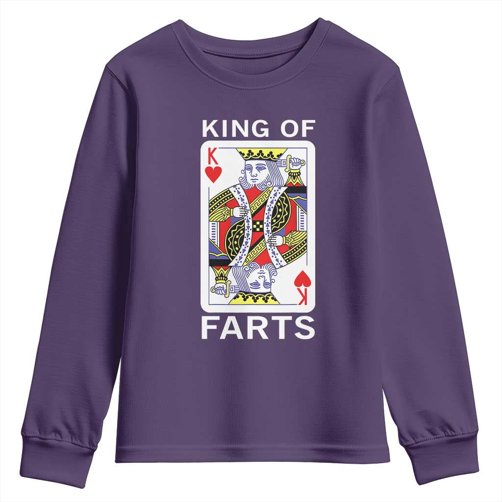 King of Farts Youth Sweatshirt Funny Joke Inappropriate Fart Prank Gift - Wonder Print Shop