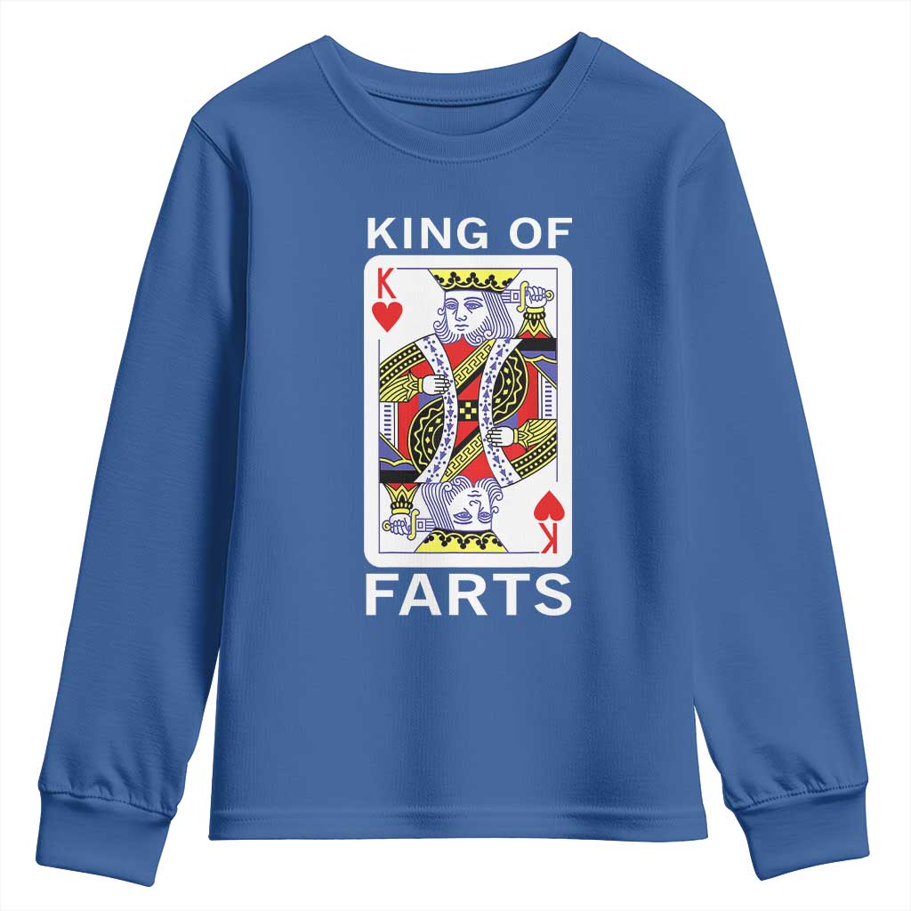 King of Farts Youth Sweatshirt Funny Joke Inappropriate Fart Prank Gift - Wonder Print Shop