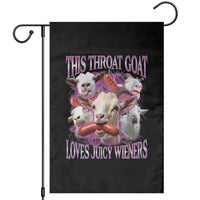 Funny Throat Goat Garden Flag Swallows Juicy Wieners Inappropriate Adult - Wonder Print Shop