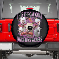 Funny Throat Goat Spare Tire Cover Swallows Juicy Wieners Inappropriate Adult - Wonder Print Shop