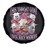 Funny Throat Goat Spare Tire Cover Swallows Juicy Wieners Inappropriate Adult - Wonder Print Shop