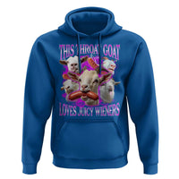 Funny Throat Goat Hoodie Swallows Juicy Wieners Inappropriate Adult - Wonder Print Shop