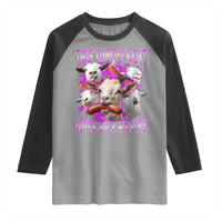 Funny Throat Goat Raglan Shirt Swallows Juicy Wieners Inappropriate Adult - Wonder Print Shop