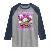 Funny Throat Goat Raglan Shirt Swallows Juicy Wieners Inappropriate Adult - Wonder Print Shop